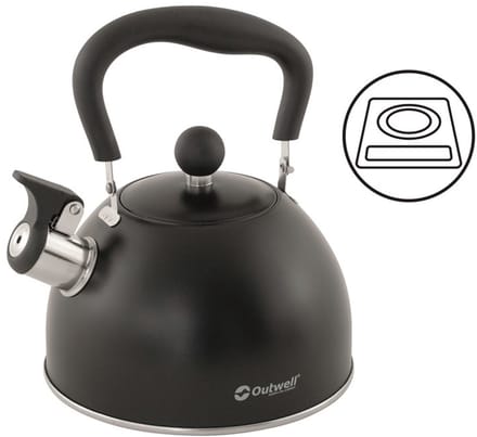 Outwell Tea Break Lux Kettle M Campingketel 1.8 L Zwart