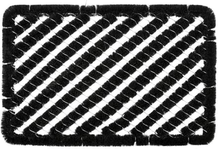 Benson Vuilafstotende borstelmat - 40 x 60 cm - zwart - binnen en buiten