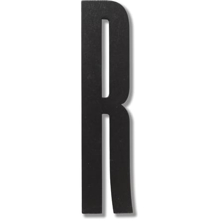 DESIGN LETTERS - Houten letters - zwart - R