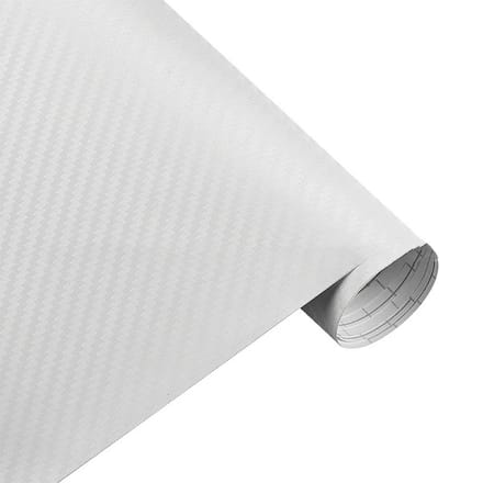 Carbon Wrap - 3D Wrap Folie - Wrapping Folie - Wit | 30 x 127