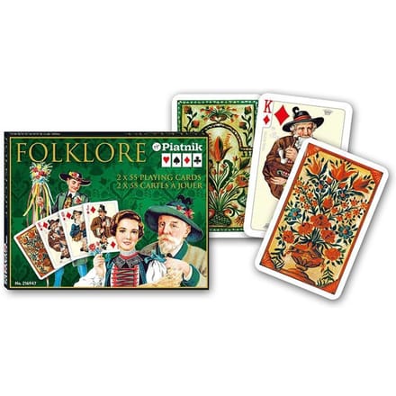 Piatnik Speelkaarten Folklor - 2 Dekken in Luxe Doos