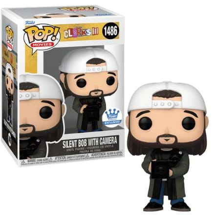 Funko Pop! Movies: Clerks - Silent Bob with Camera #1486 Special Edition Exclusvie [+ Free Protector