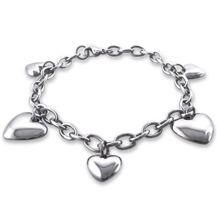 Amanto Armband Caol - 316L Staal - Bedel Hart - 18cm