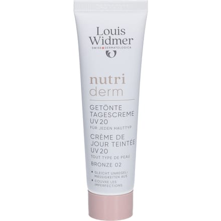 Louis Widmer Nutriderm Getinte Dagcrème UV 20 Zonder Parfum - 002 Bronze