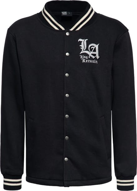 King Kerosin LA King Old School Jacke Schwarz-XL