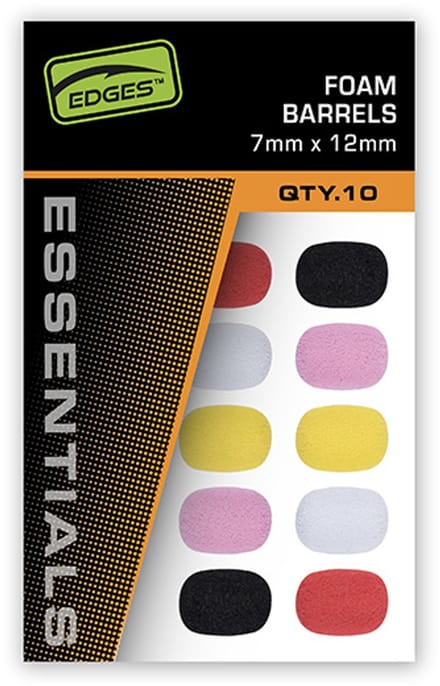 Fox Carp Edges Foam Barrels | Mixed Colours 12.00