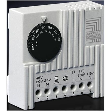 Rittal 3110.000 19 inch Temperatuurregelaar voor patchkast Grijs