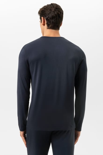 Shirt met lange mouwen Serie Jefferson Marineblauw