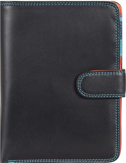 Mywalit Large Wallet Zip Purse Ritsportemonnee Black Pace -N - Zwart