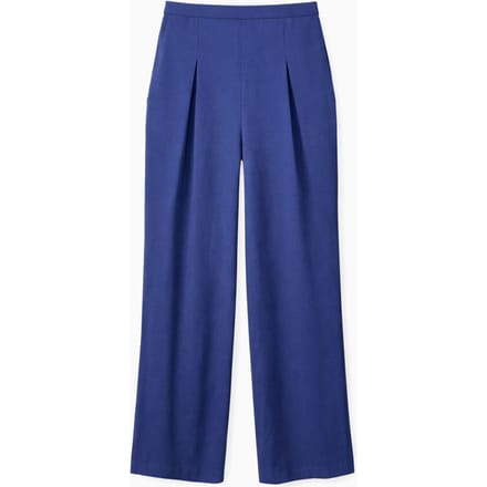 Dames Hoge Taille Wijdvallende Crepe Broek