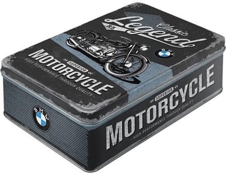 Tin box plat - BMW legend motorcycle