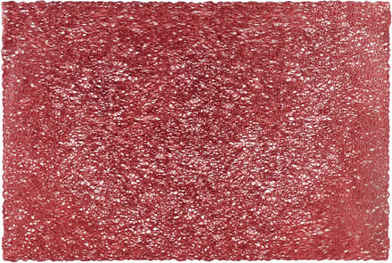 Placemat SPAGHETTI rechthoekig, SET/6, 30x45 cm, rood