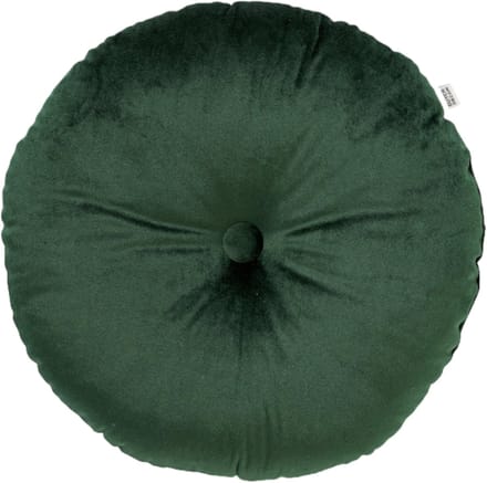 Dutch Decor - OLLY - sierkussen Ø38 cm - rond velvet - Mountain View - groen