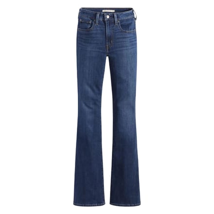 Levis Dames/Dames Hoog Uitlopende Jeans (Donkerblauw)