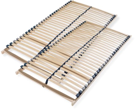 lattenbodem 200x200 (2x 100x200) - beukenhouten frame - Sleepneo - bedbodem