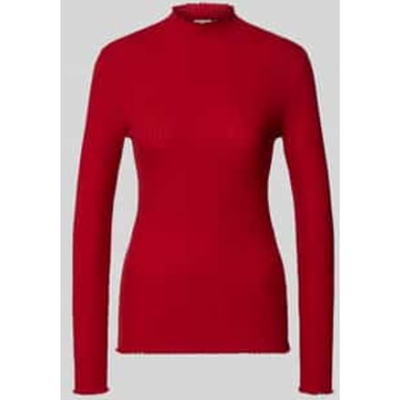 Slim fit shirt met lange mouwen van lyocellmix