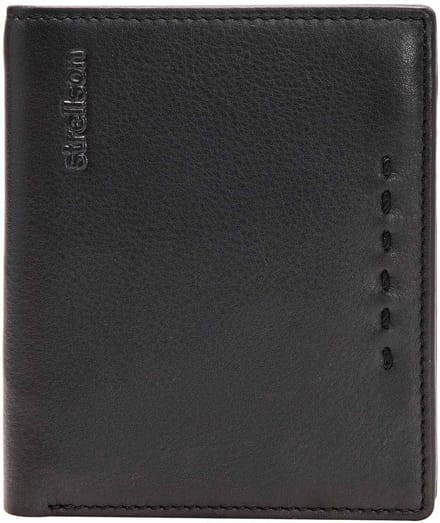 strellson Leren portemonnee Oxford Circus Jorge Billfold V8 Wallet Black zwart