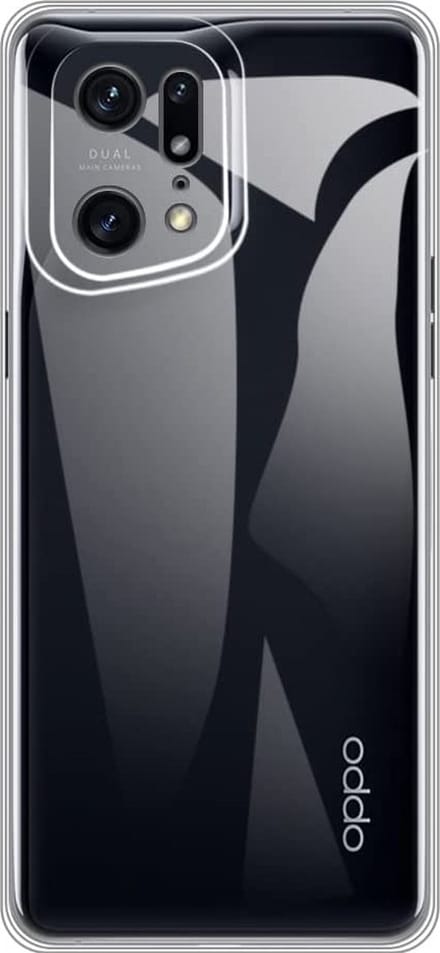 Silicone hoesje Geschikt voor: Oppo Find X5 pro - Transparant