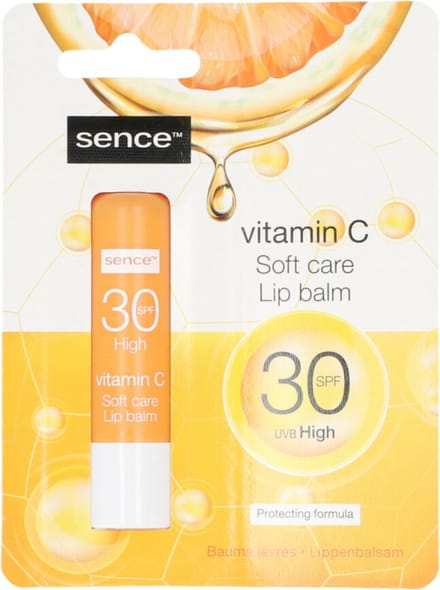 Sence Lippenbalsem Vitamine C met SPF 30 - 6 x - Voordeelverpakking