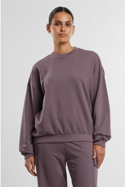 Urban Classics - Oversized Light Terry Crewneck sweater/trui - XL - Paars