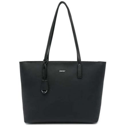 DKNY schoudertas Saige EW TZ Tote Black / Silver zwart