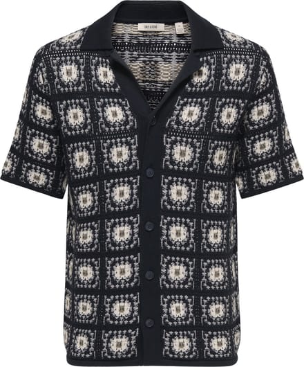 ONLY&SONS - ONSBART NEW RESORT RLX SS SHIRT KNIT - Heren - Cardigans