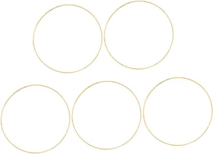 Dromenvanger Hoepels - Ambachtelijke Ringen - Knutselprojecten Maken - Stevig Metaal - 30 cm Diameter - Goud