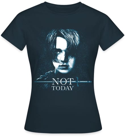 Game Of Thrones Arya Stark Not Today Citaat T-Shirt Dames