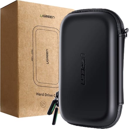 Ugreen - case, - box voor HDD harde schijf en accessoires - 18 - x - 9,5 - x - 5,5 - cm - zwart - (50274)