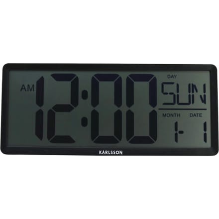 Karlsson wand/tafelklok retro lcd -