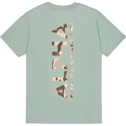 T-shirt met bedrukking op de rug Alpha Industries