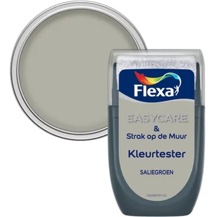 Flexa Easycare Verftester - Mat - Saliegroen - 30ml