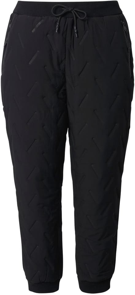 Ulla Popken - Dames - Functionele joggingbroek ritszakken geribbelde zoom - Zwart - Maat 42