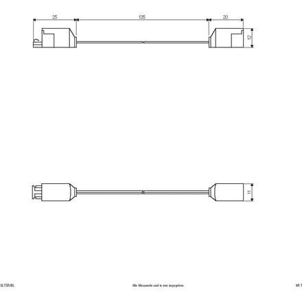 EVN Aansluitkabel voor Bordo, lengte 15 cm