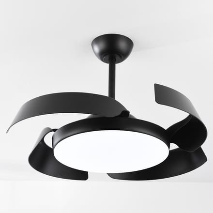 LumenXL - Zwarte plafondventilator met geïntegreerde lichtbron - Ventu