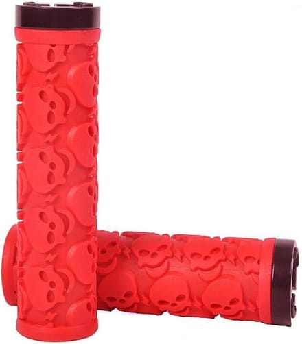 Fietsstuur Grips - Handvatten Fiets - Comfortabel Fietsen - Antislip Schedelrubber - Universeel Formaat - Rood