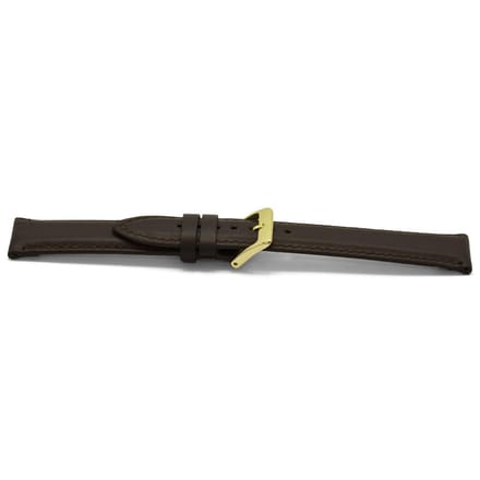 Horlogeband D346G Dover Bruin Goud 14x12 mm
