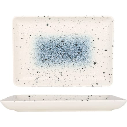Rinart Serveerschaal - Splash - Porselein - 24x17 cm - set van 2