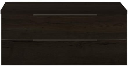 Seville Badmeubelset 120 cm - 2 Laden Esu - Wastafelblad Black Oak Edge Greep