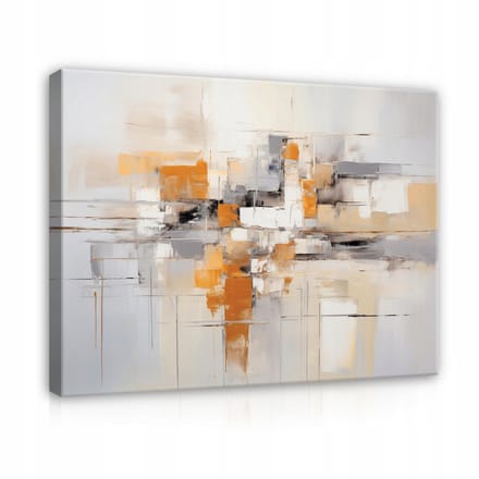 WALLARENA - Canvas schilderij - 40x30 cm - moderne abstracte kunst voor de woonkamer