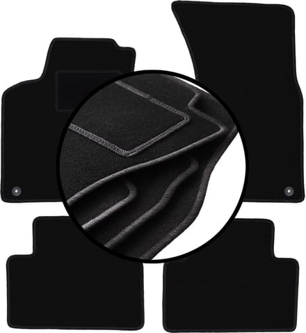 Set veloursmatten voor: Porsche Macan SUV (2013-)