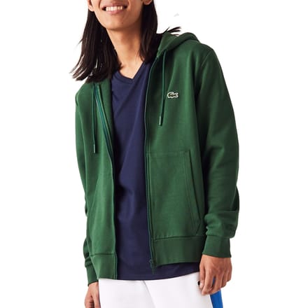 Lacoste heren hoodie sweatsvest - met rits - groen