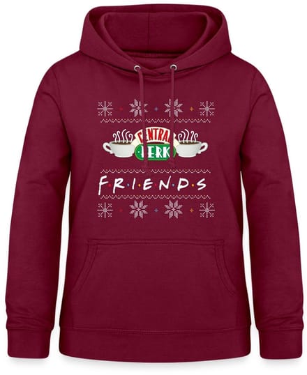 Friends Central Perk Lelijk Kerstmis Hoodie Dames