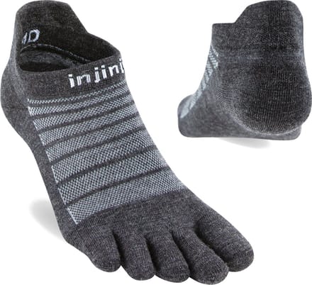 Injinji Run Lightweight No-Show Wool - Grijs - 44-47