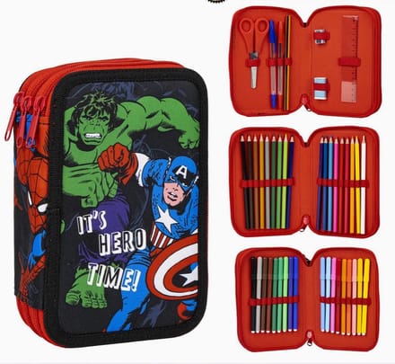 Marvel Avengers Gevuld Etui, Heroes - 19,5 x 13 cm - 22 st. - Polyester