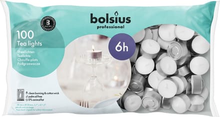 Bolsius Professional - Waxinelichten - 100 stuks per verpakking - Zak