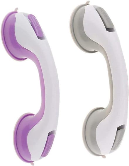 Badkamer Veiligheidsgreep - Douche Handgreep - Extra Ondersteuning - Zuigkracht Installatie - 28 x 9 x 7 cm - Wit