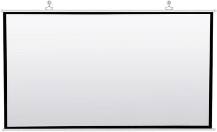 Projectiescherm - Beamerdoek - Thuisbioscoop Creëren - Draagbaar en Opvouwbaar - 72 inch - Wit