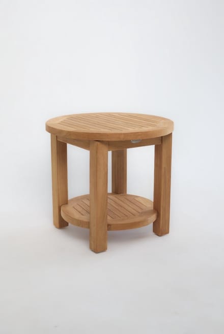Teakea - Ronde salontafel teak Ø60 cm - met onderblad