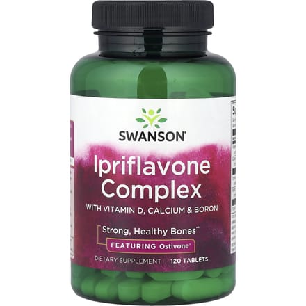 Swanson, Ipriflavoncomplex met vitamine D, calcium en borium, 120 tabletten